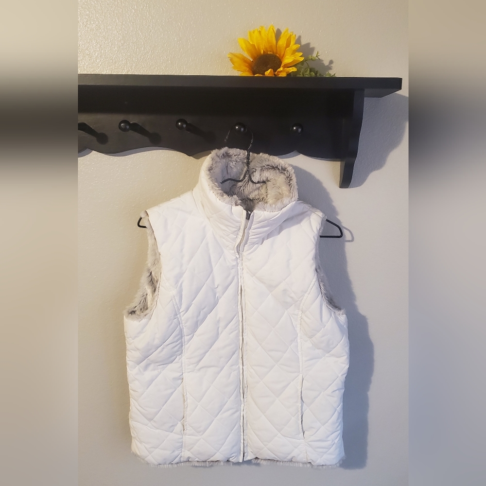 White womens vest size small